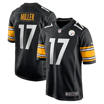 mens nike anthony miller black pittsburgh steelers game jer